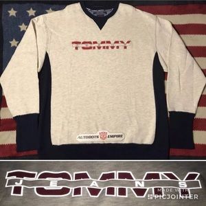 NWOT Vintage Tommy Hilfiger Jeans Tech Sweatshirt XL Sport Rlx Ovo Pwing stadium